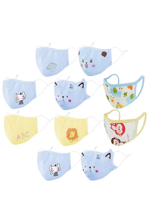 Star Babies - Disposable Changing Mats White 90Pcs with 1Pc Kids Reusable Mask
