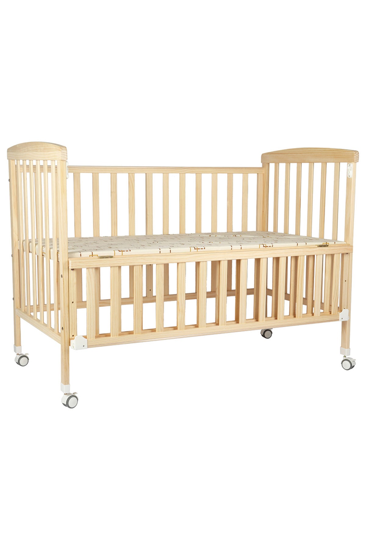 MOON Wooden Portable crib(129X69X96 cm) -Natural wood