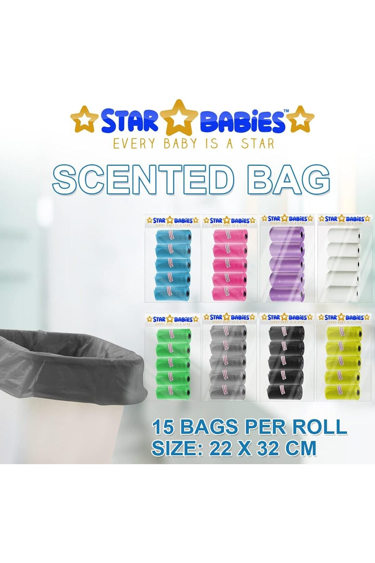 Star Babies Scented Bag Pack of 5 - Black, Pack of 1