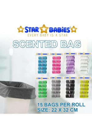 Star Babies Scented Bag Pack of 5 - Black, Pack of 1