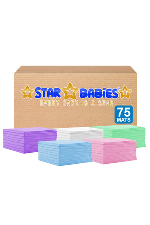 Star Babies - Disposable Changing mats (45x60cm) Large, Pack of 75