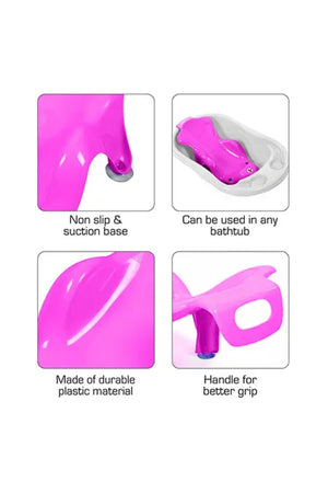 SunBaby - Anti Slip Big Plastic Bath Chair Seat Sling - Pink