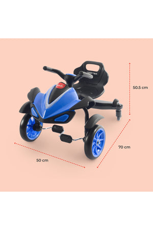 MOON Drifter Drift Bike - 4 Wheel Scooter, 3 Years and Above-Blue