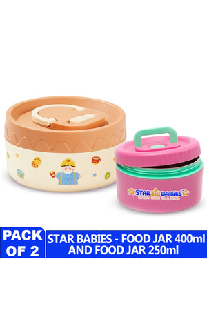 Star Babies - Stainless Steel Mnii lunch box/ food jar combo for food/soup /salad