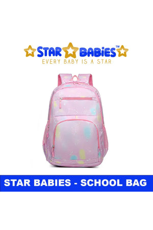 Star Babies - Custom Unique Fancy School Backpack - Rainbow Pink