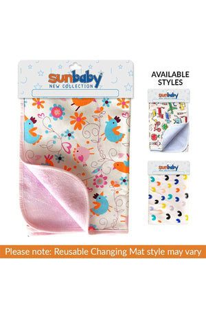 Sunbaby REUsable Changing Mats - White, Piece Of 1