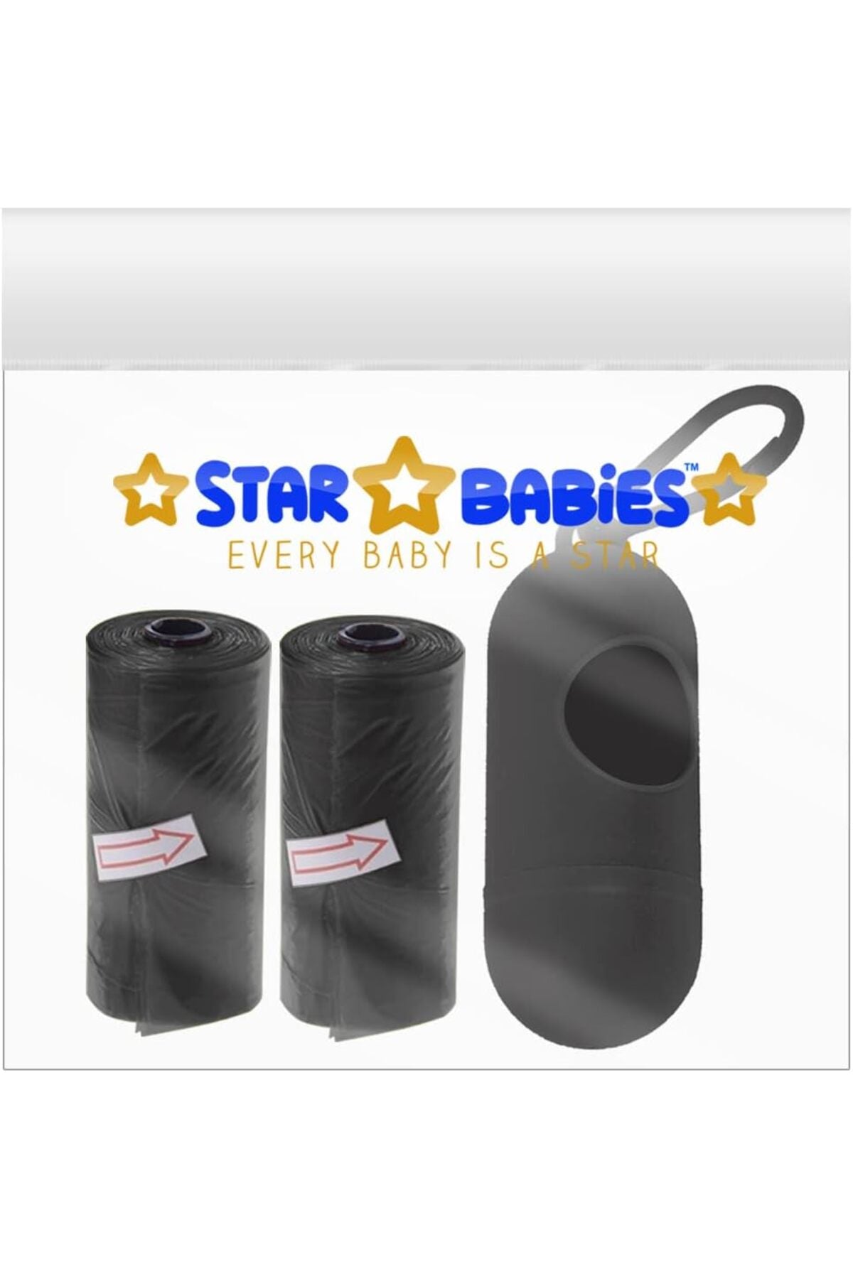 Star Babies - Scented Bag With Dispenser Pack of 2/30 Bags - Black
