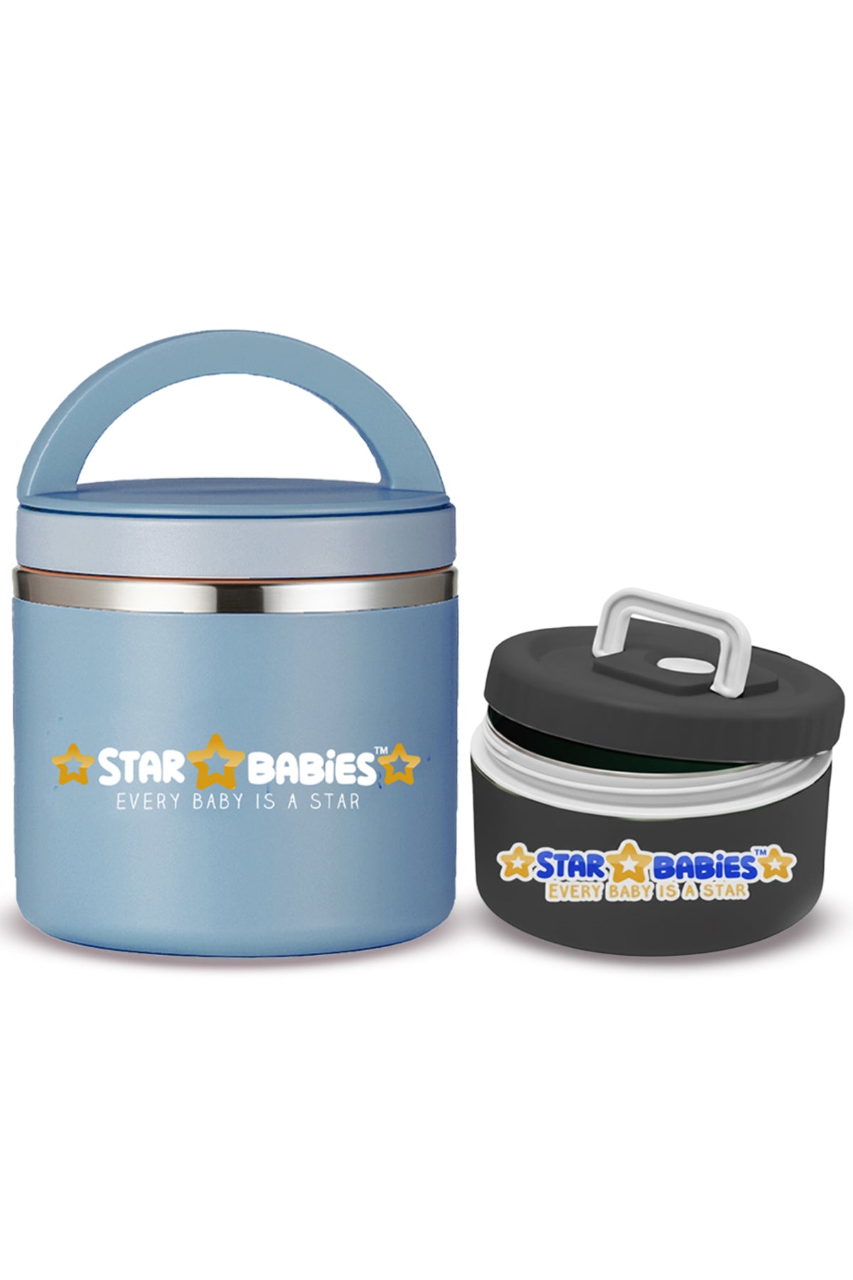 Star Babies - Stainless steel Food jar set of 2 combo for food / soup / salad .