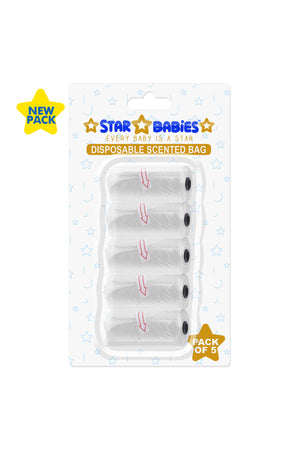 Star Babies - Kids Shower Cap w/ Powder Puff - 2pcs - Blue