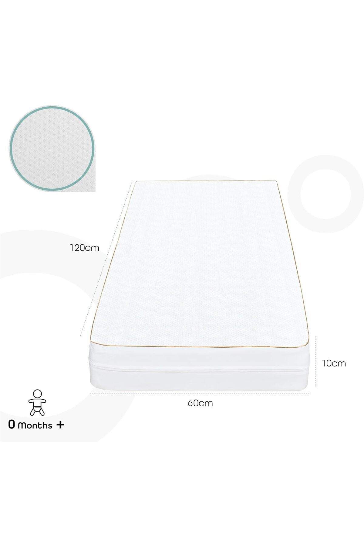 MOON  Ventiflow Mattress Size -120 x 70x 10 cm