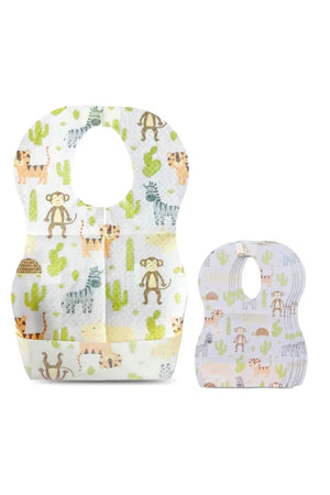 Star Babies Disposable Bibs Pack of 10 - Animals