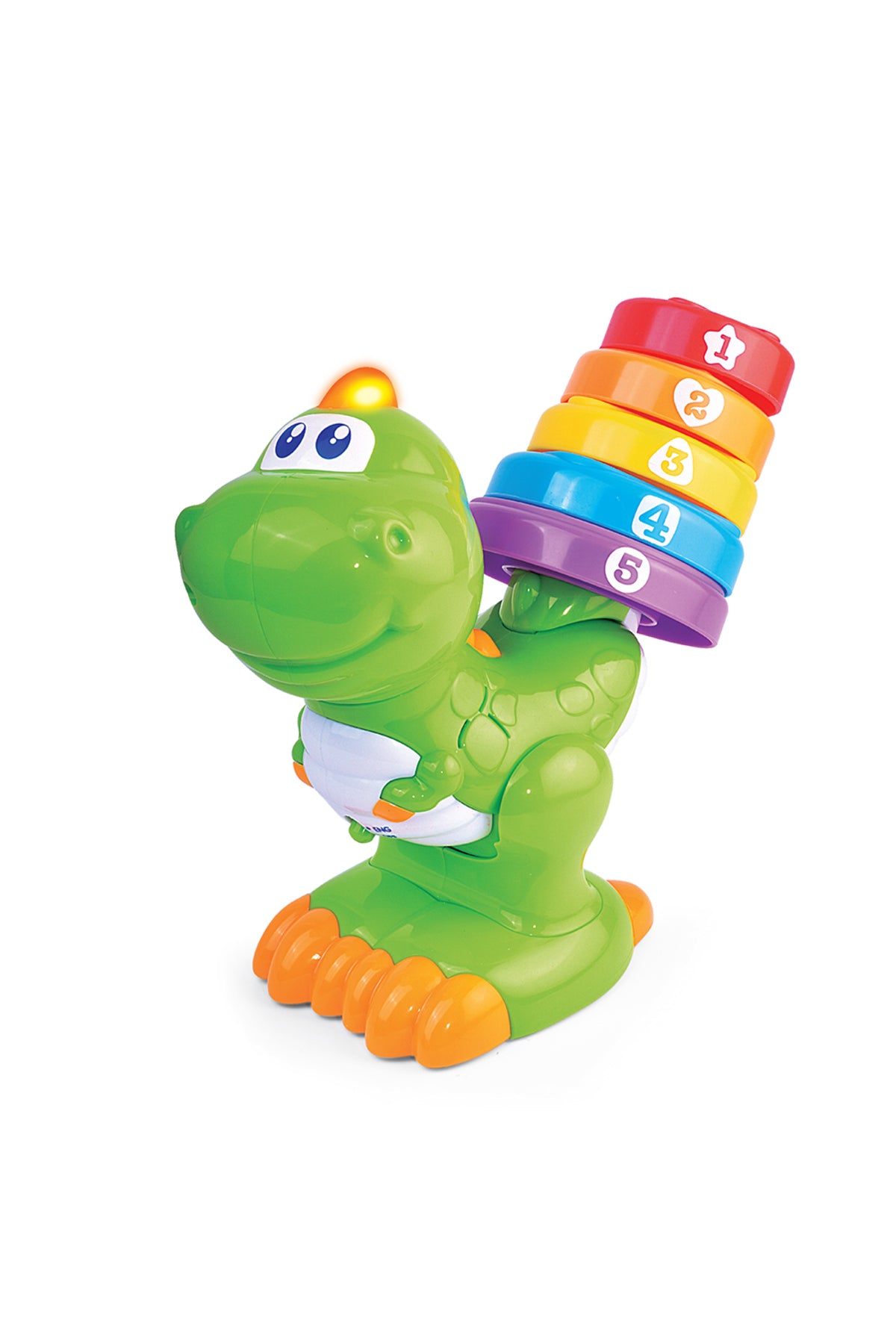 Little Learners Count and Stack Dino - Electronic Stacking Rings, Learn Counting & Colors, Bilingual, 12M+