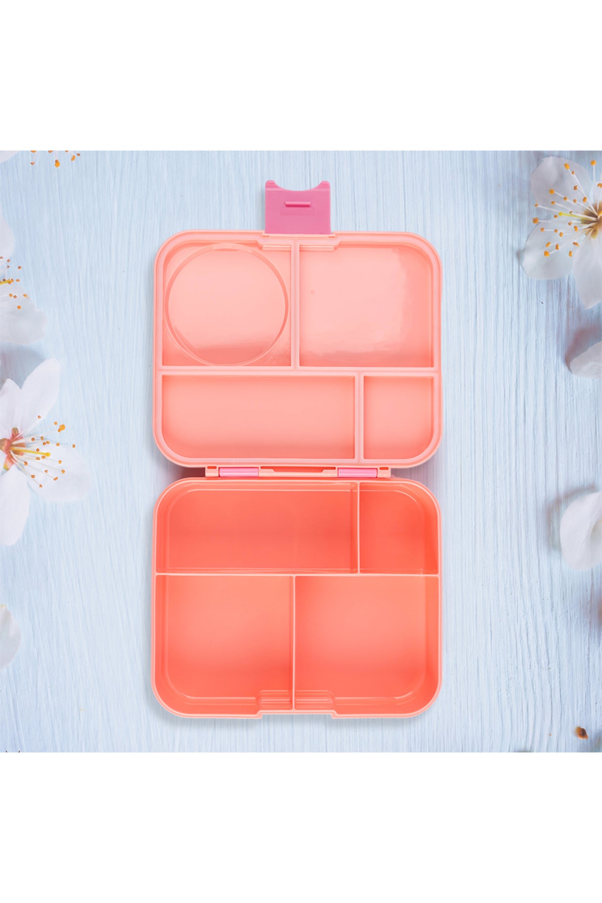 Cocobee Whale Bento Lunch Box With Food Jar – 4 Compartments, Bpa-Free, Leakproof & Odour-Free, 1.67L, 22X18X6.5Cm – Pink (3 Years+)