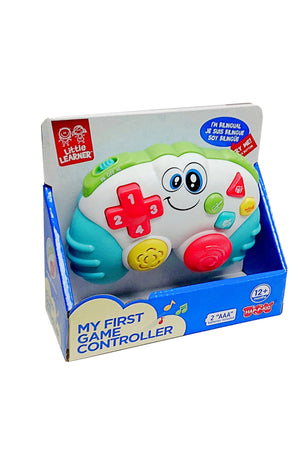 Little Learners My First Game Controller - Shapes, Numbers, Light & Sound, Bilingual, 12M+
