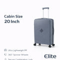 ELITE- Premium Hard-Shell Luggage 20 inch – Lightweight Spinner Suitcase – Light Blue