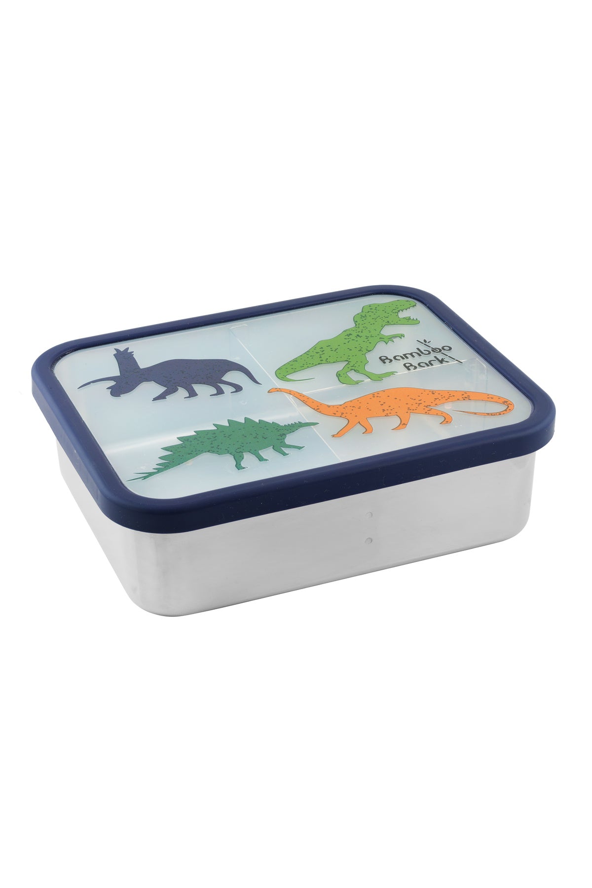 Bamboo Bark stainless steel lunch box, bento, snack box with compartments for kids, childrend, toddler at school nursery