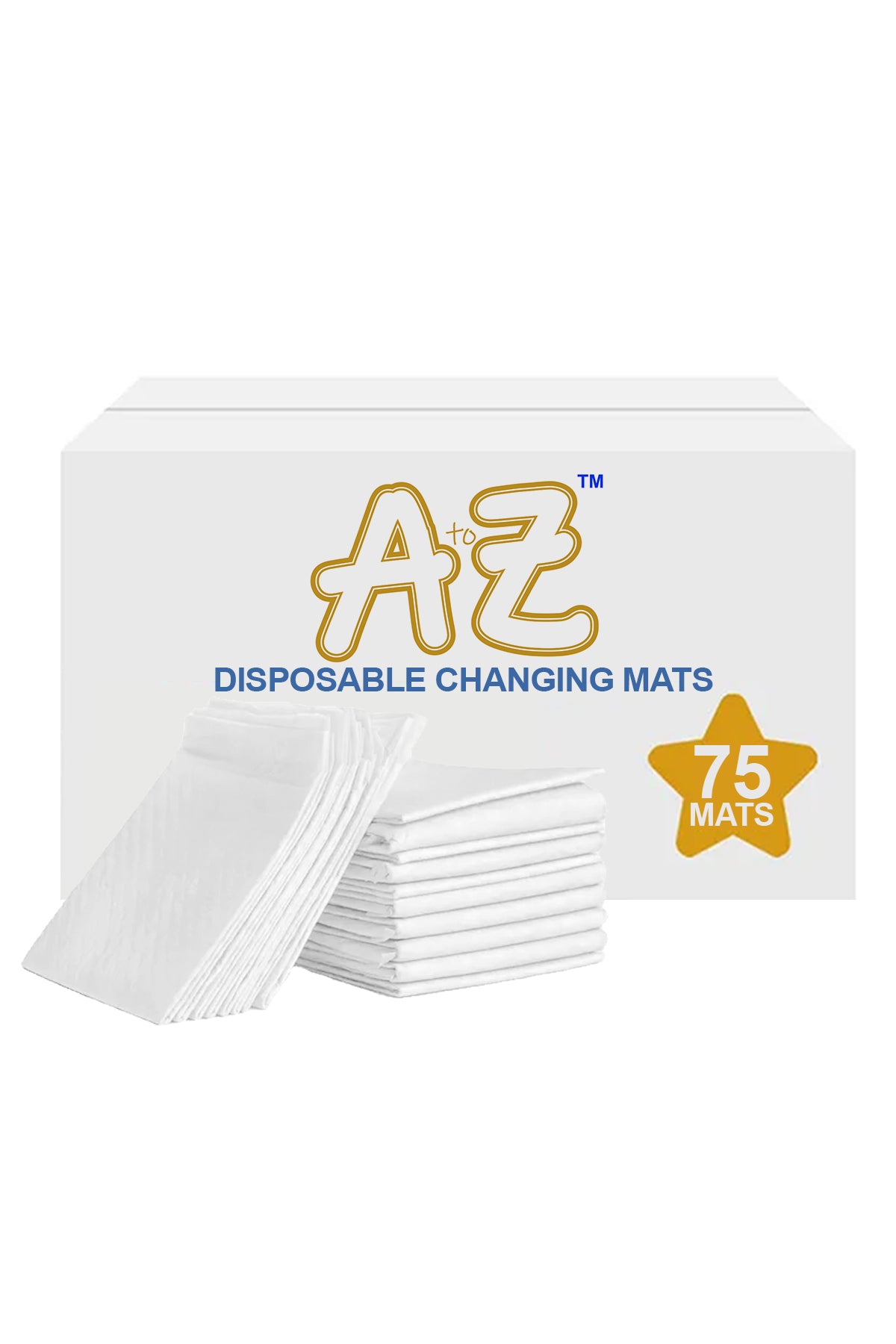 Disposable Changing mat Large (45 x 60cm) Pack of 75 - White