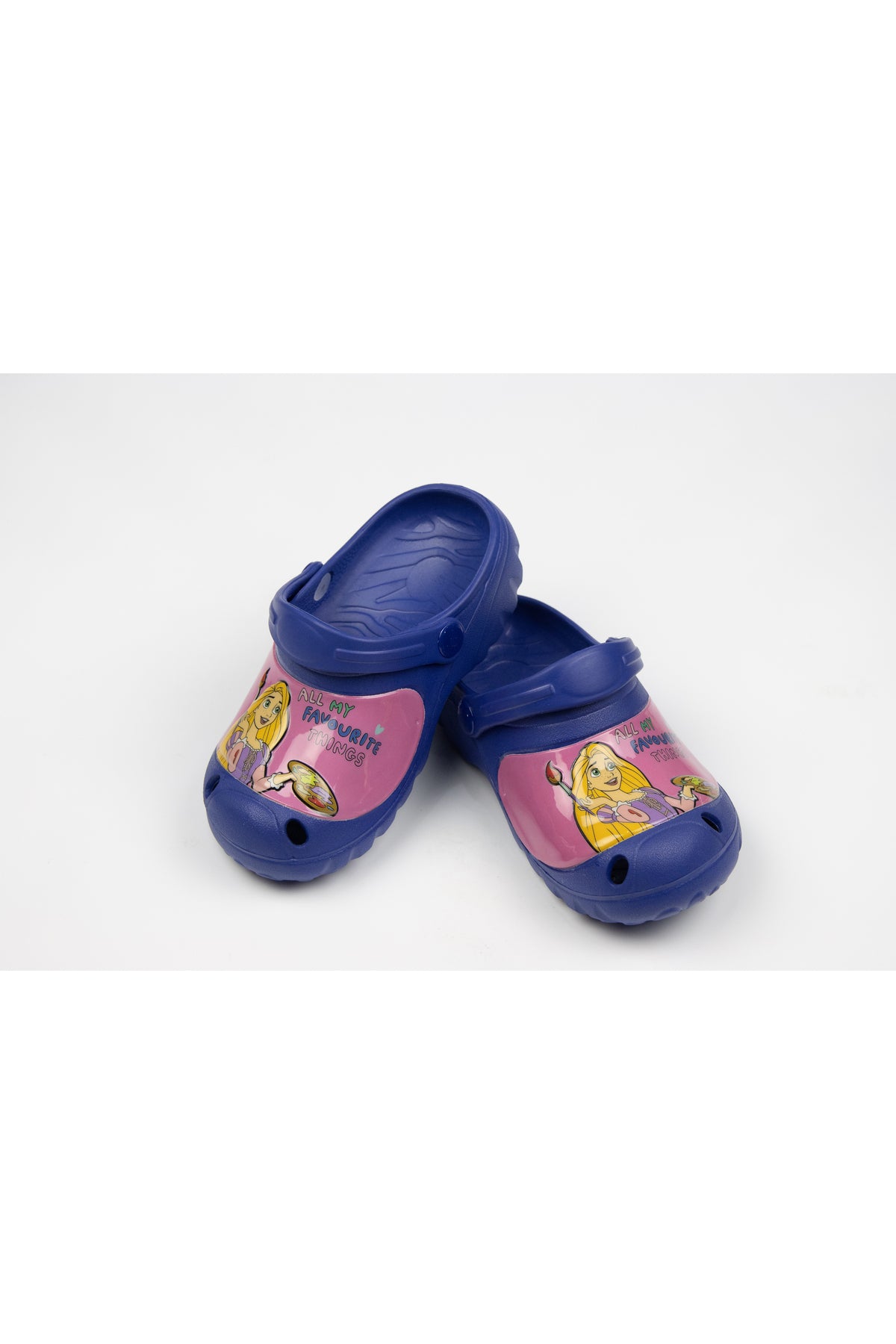 Mix Princess Kids Clogs –Lightweight & Comfortable Slip-On Footwear For Girls-Indigo