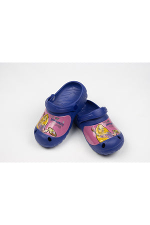 Mix Princess Kids Clogs –Lightweight & Comfortable Slip-On Footwear For Girls-Indigo