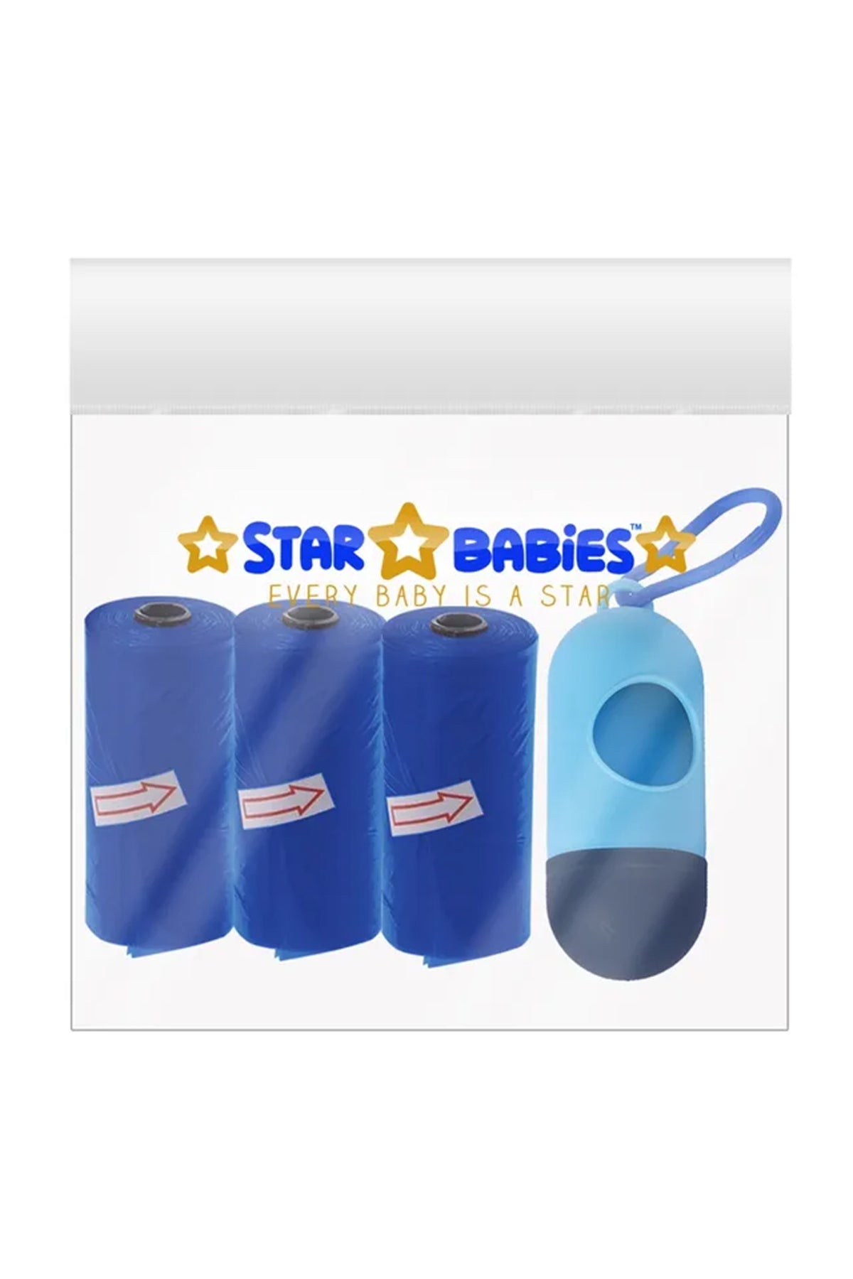 Star Babies - Scented Bag With Dispenser Pack of 3/45 Bags - Navy Blue