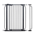 MOON Secura Baby Safety gate 76-80cm-Auto lock barrier with 10cm extension– Black