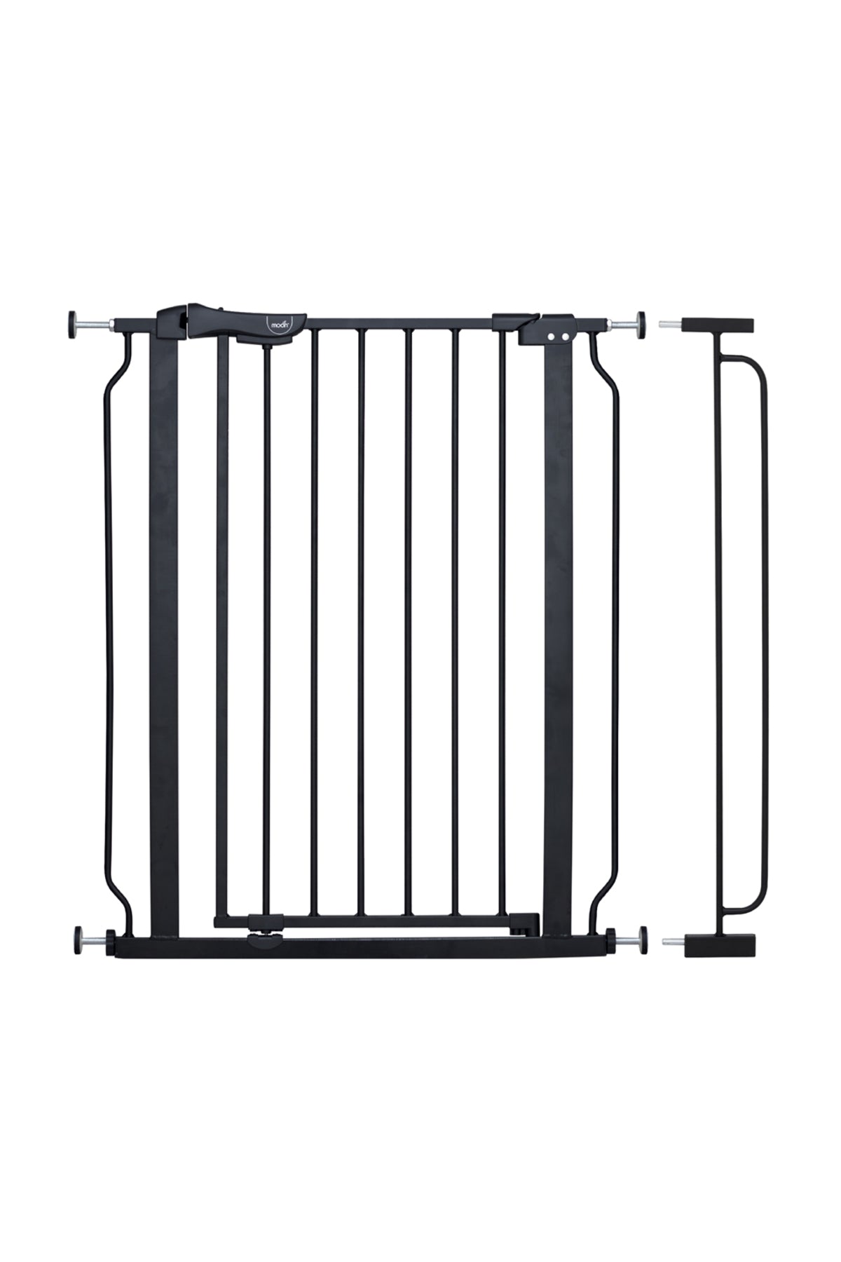MOON Secura Baby Safety gate 76-80cm-Auto lock barrier with 10cm extension– Black
