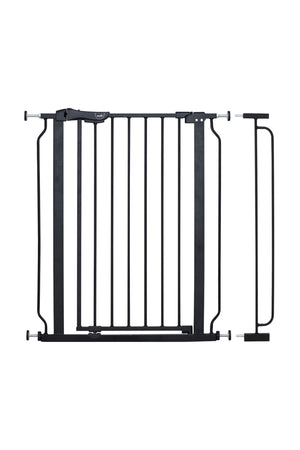 MOON Secura Baby Safety gate 76-80cm-Auto lock barrier with 10cm extension– Black