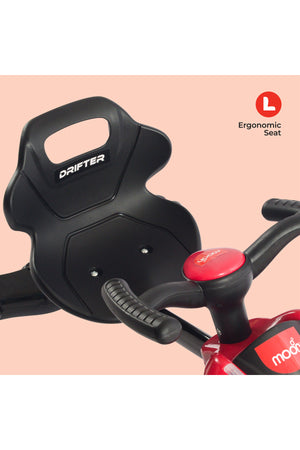 MOON Drifter Drift Bike - 4 Wheel Scooter, 3 Years and Above-Red