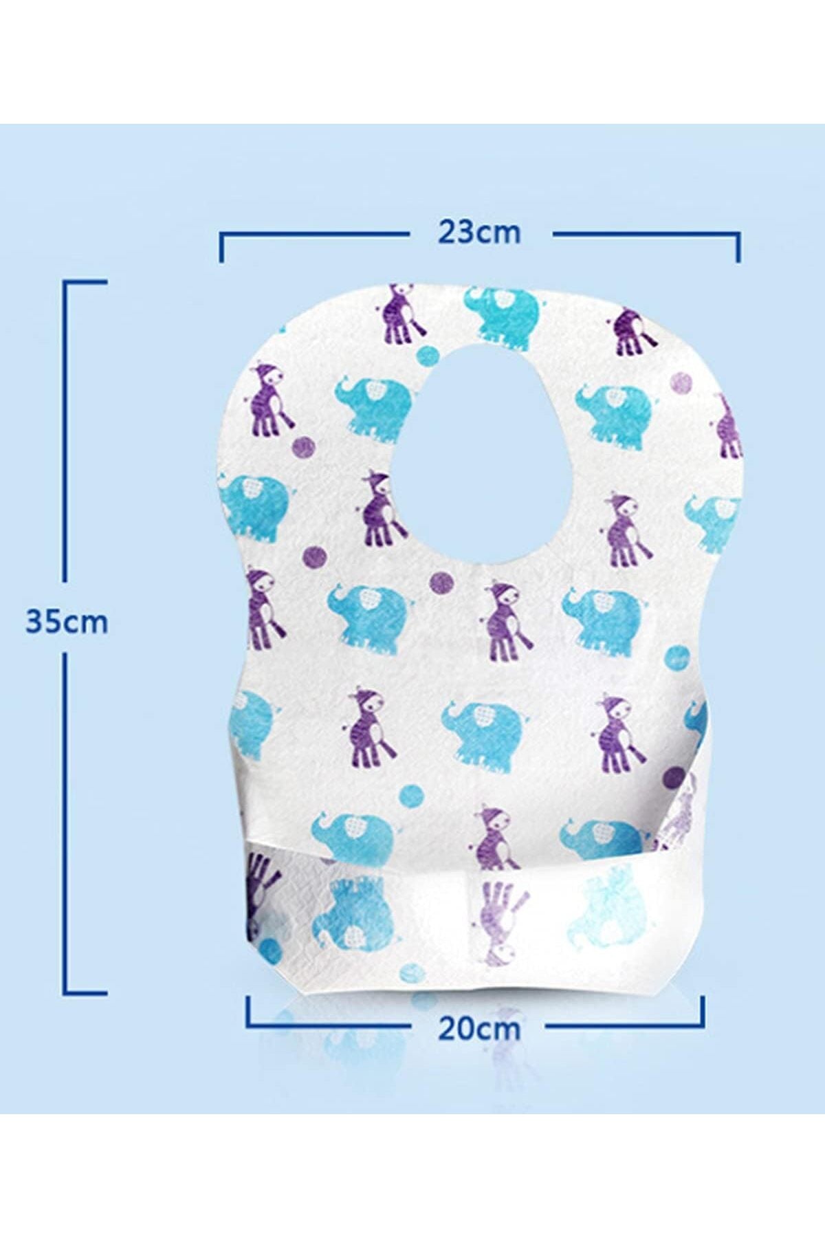 Star Babies Disposable Bibs Pack of 20 - Elephant