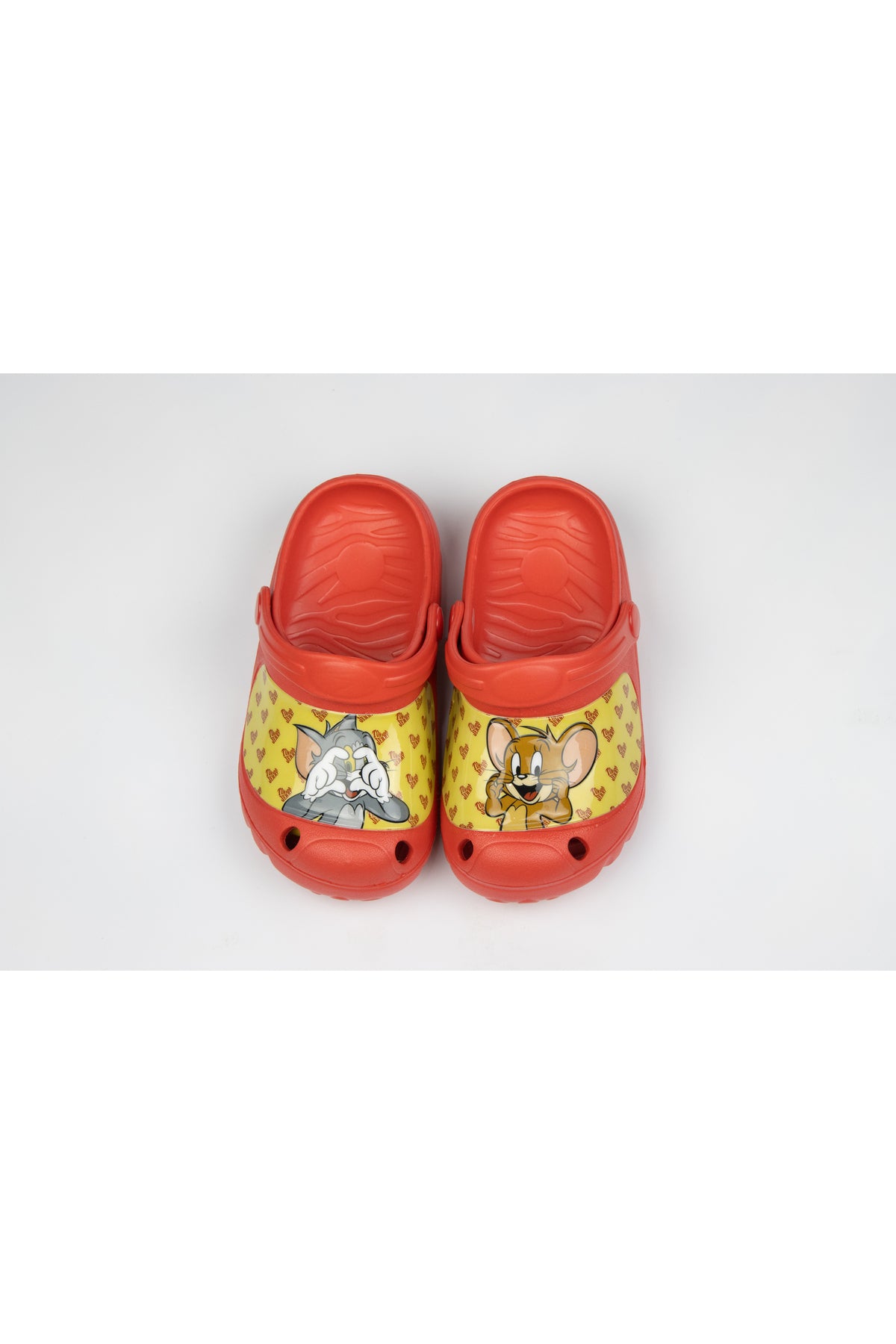 Tom & Jerry Kids Clogs -Lightweight & Comfortable Slip-On Footwear For Boys- Red