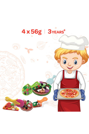 MOON Kid's Dough Pizza Treats. 4 x 56g/2oz dough pot.