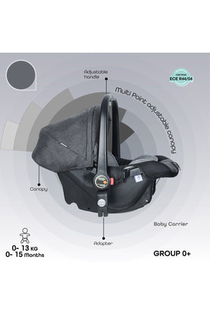 MOON Tres 3 in 1  Travel System - Grey