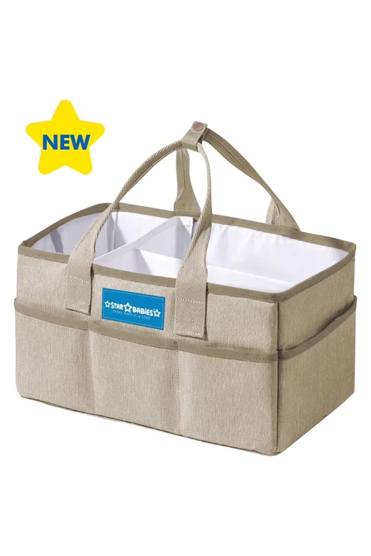 Star Babies Diaper Caddy Organizer New - Khaki