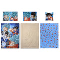 Dragon Ball 5-In-1 Comforter Set, Brushed Microfiber With Polyester Shell – Blue –