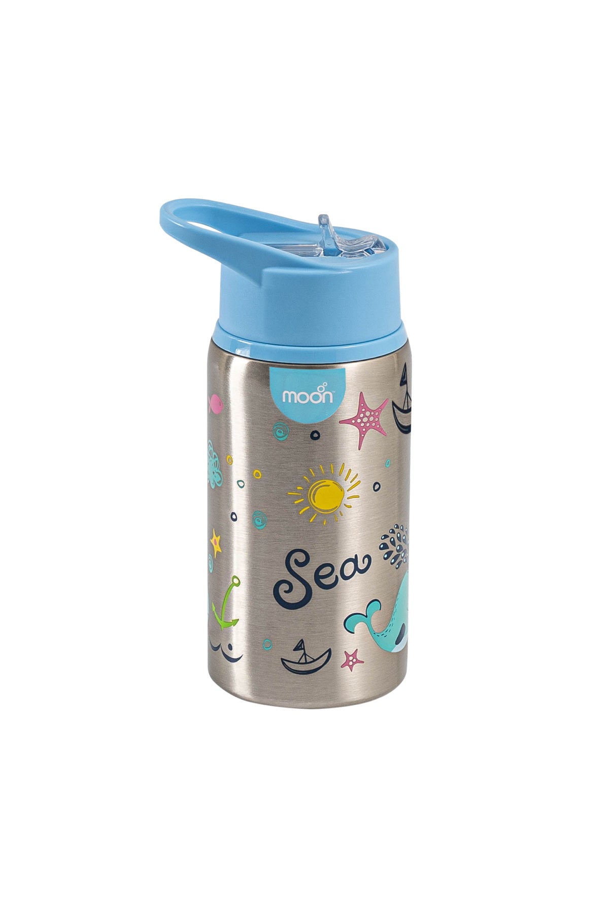 MOON Single Wall SS Sipper Bottle
90x75x182mm
530ml / 18oz-Blue
