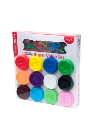 MOON Kid's Dough Super Value Set. 12 x 1oz dough pot.