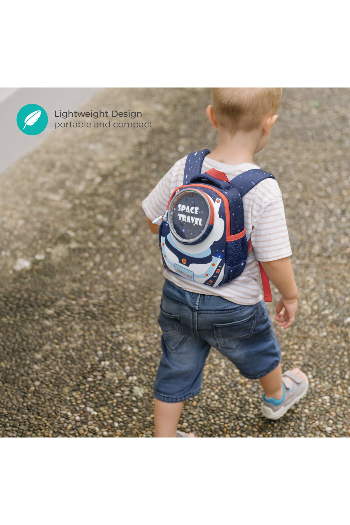 MOON Kids Backpack  – Comfy 3D Design,Padded Straps, Waterproof-Perfect for Preschool, Nursery, Snacks & Lunchbox-Space Adventure