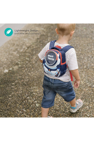 MOON Kids Backpack  – Comfy 3D Design,Padded Straps, Waterproof-Perfect for Preschool, Nursery, Snacks & Lunchbox-Space Adventure