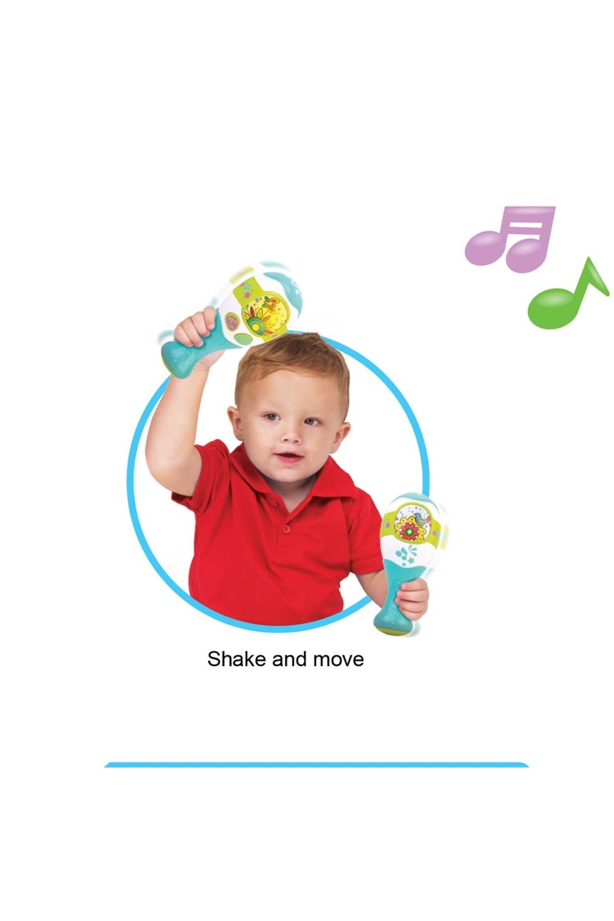 Little Learner My First Maracas - Interactive Musical Toy for Toddlers | Shake and Move with Flashing Lights & Melodies - Perfect for Small Hands