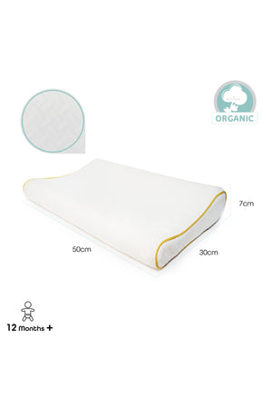 MOON  Organic Toddler Pillow,  White, organic pillow fabric.