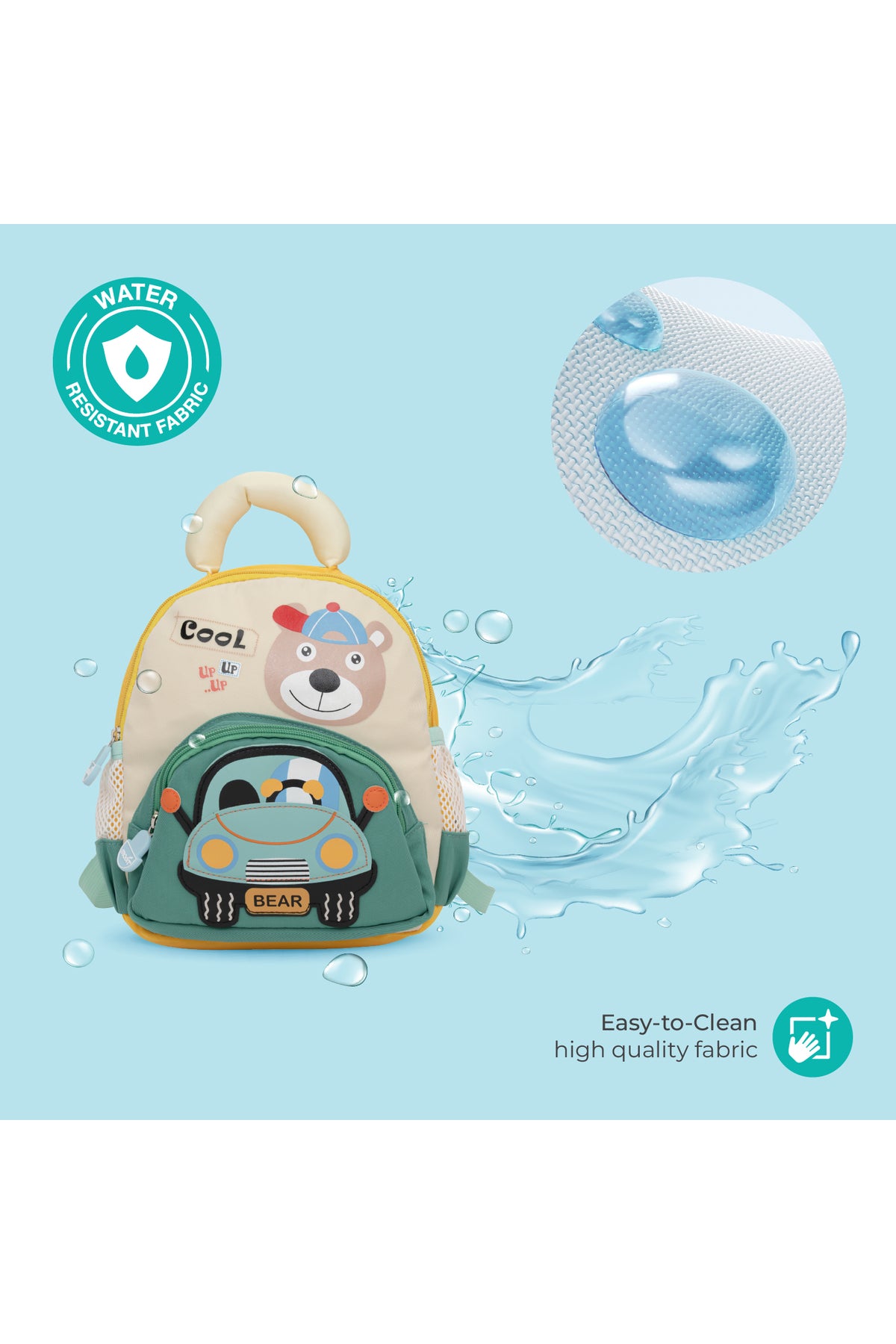 MOON Kids Backpack  – Comfy 3D Design,Padded Straps, Waterproof-Perfect for Preschool, Nursery, Snacks & Lunchbox-Panda