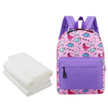 Star Babies - Kids School Bag - 10.24-Inch with Disposable Towel - 3pcs - Lavender Print