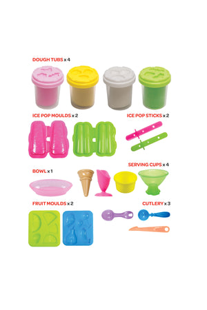 MOON Kid's Dough My Ice-cream Shop. 4 x 2oz dough pot.