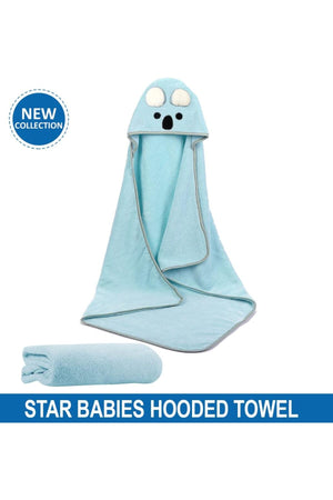 Star Babies - Microfiber Hooded Towel - Blue