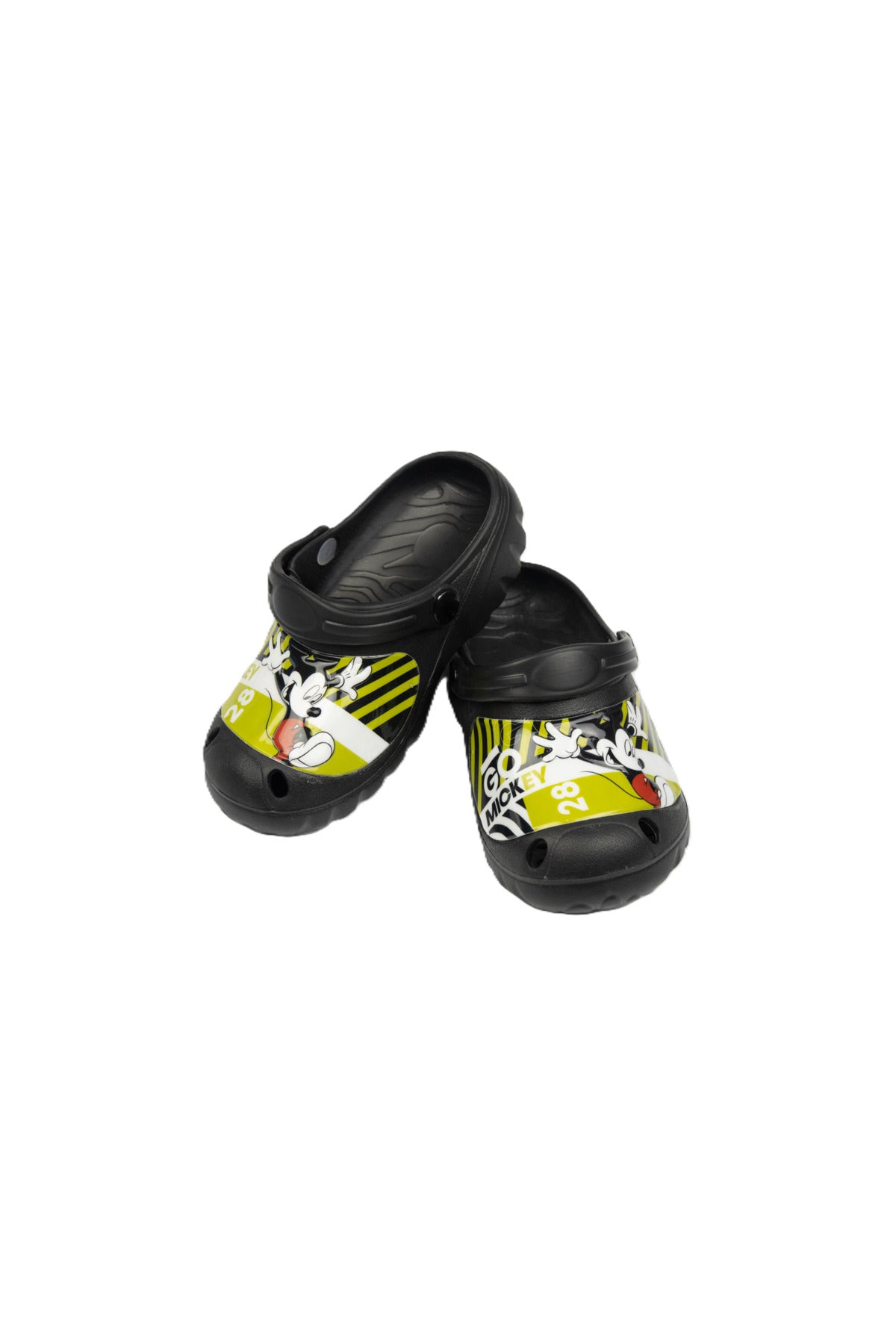 Mickey Mouse Kids Clogs Lightweight & Comfortable Slip-On Sandals – Black