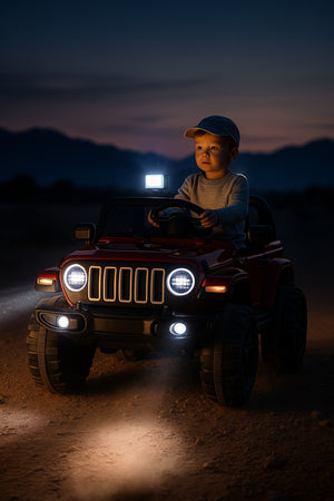 Urban Tots 908 Battery Operated Jeep For Kids, Battery 6V4.5Ah/20Hr, Tyre Motor 15000 Rpm, Steering Motor 7000 Rpm - Multicolor
