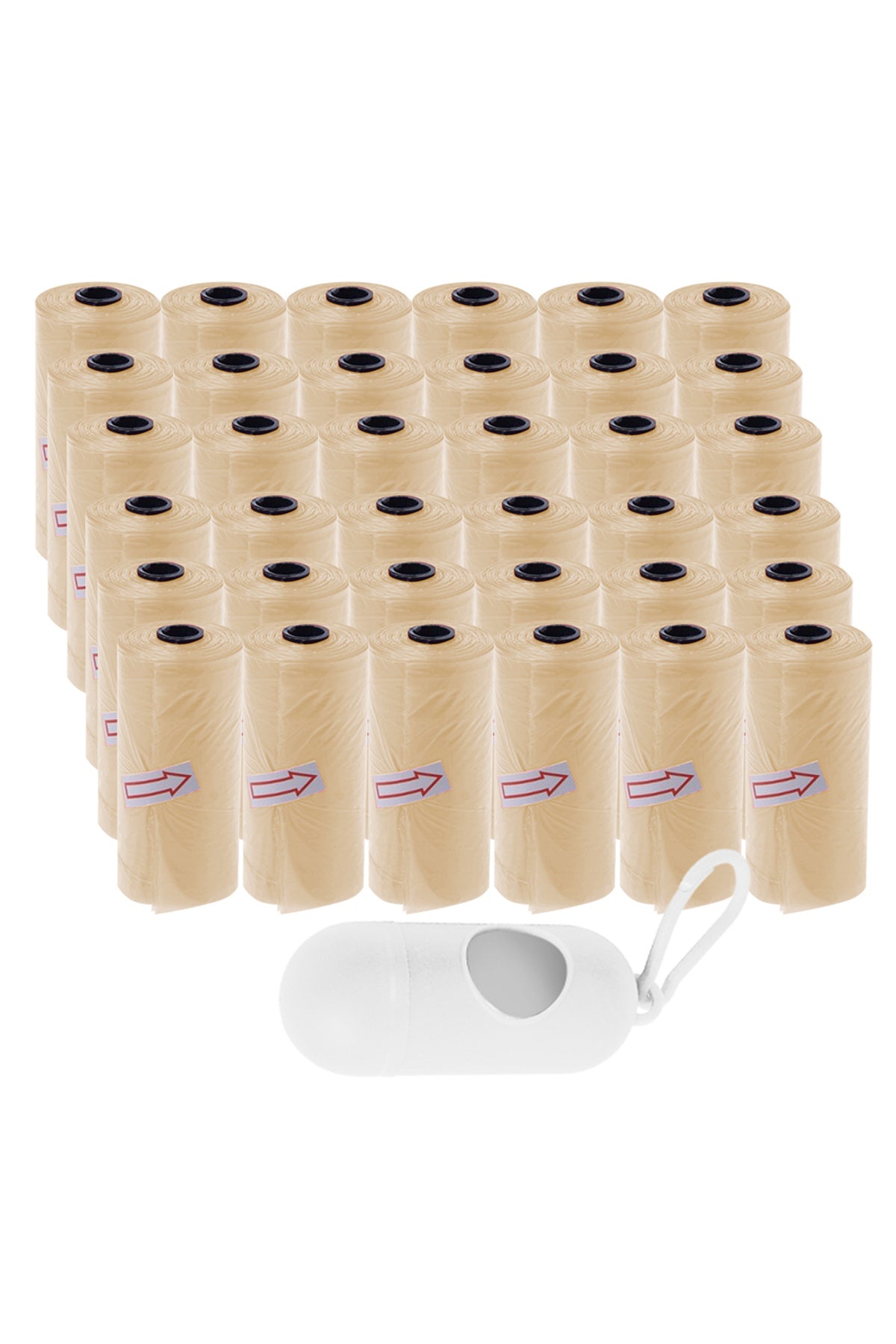 Star Babies - Disposable Scented Nappy Bag With Dispenser - Ivory - Pack of 36 - 540pcs