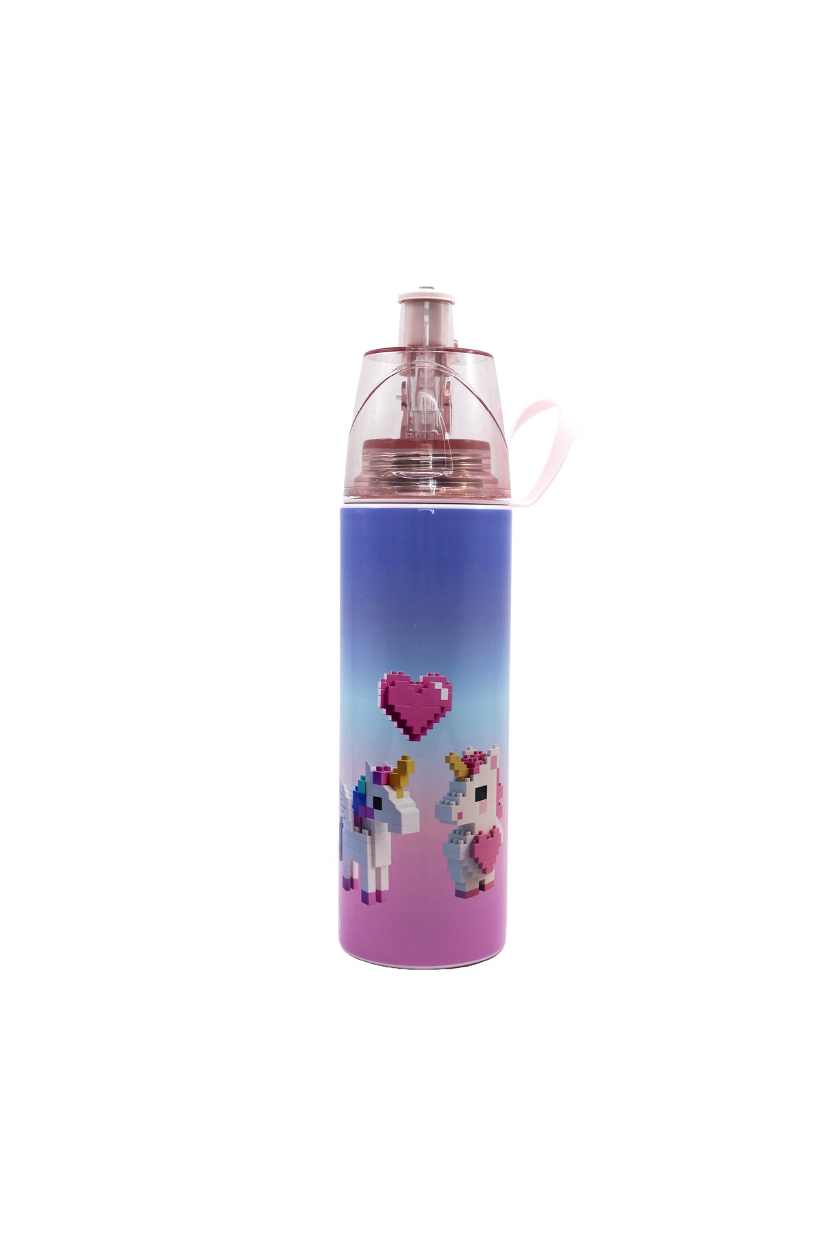 MOON Kids Water Bottle with Spray Mist | Cooling Spray | BPA-Free  Stainless Steel | Leak-Proof for School, Camping, Hiking, Outdoor Play | Boys Water Bottle |500ml