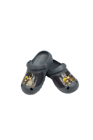 Attack On Titan Kids Clogs – Lightweight Slip-On Sandals With Ventilation Holes – Grey