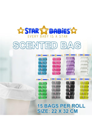 Star Babies White Scented Bag Pack of 10 - 150 Bags